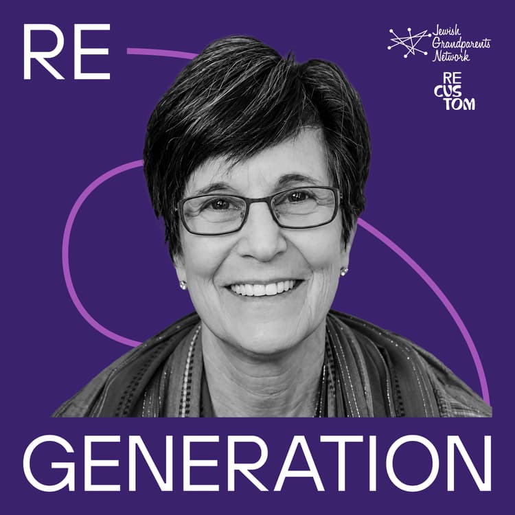 RE-GENERATION promotional image featuring Lee Hendler, presented by Jewish Grandparents Network and Recustom.